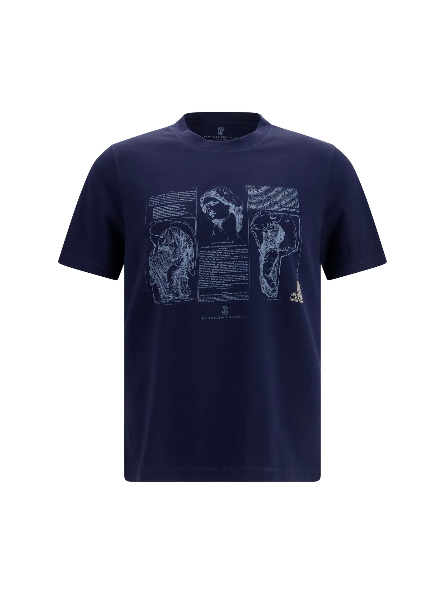 Brunello Cucinelli Men Cotton Printed T-Shirt BRUNELLO CUCINELLI