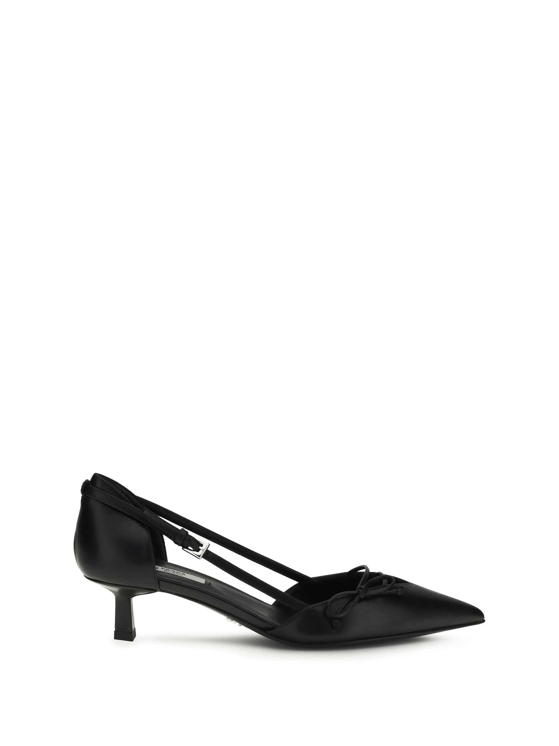 Prada Women Side-Cut Leather Pumps PRADA