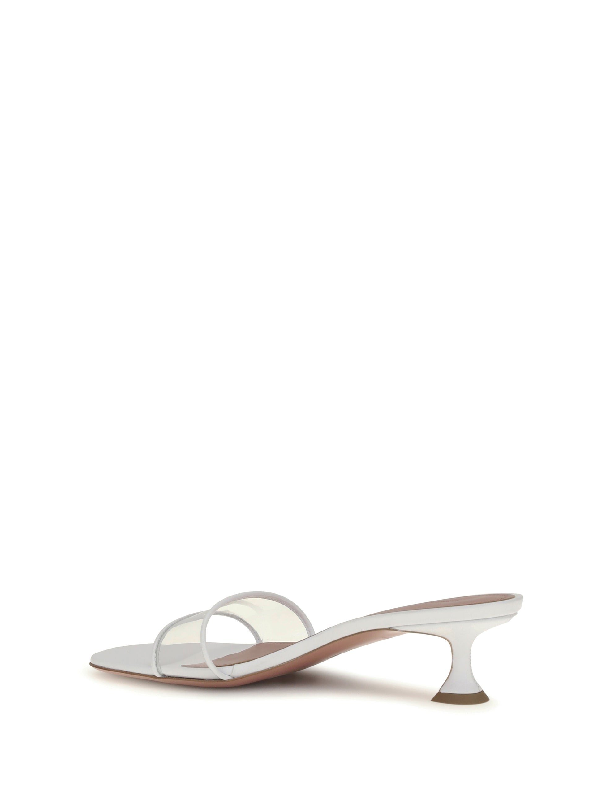 Amina Muaddi Women Andreea Glass Mule Sandals AMINA MUADDI