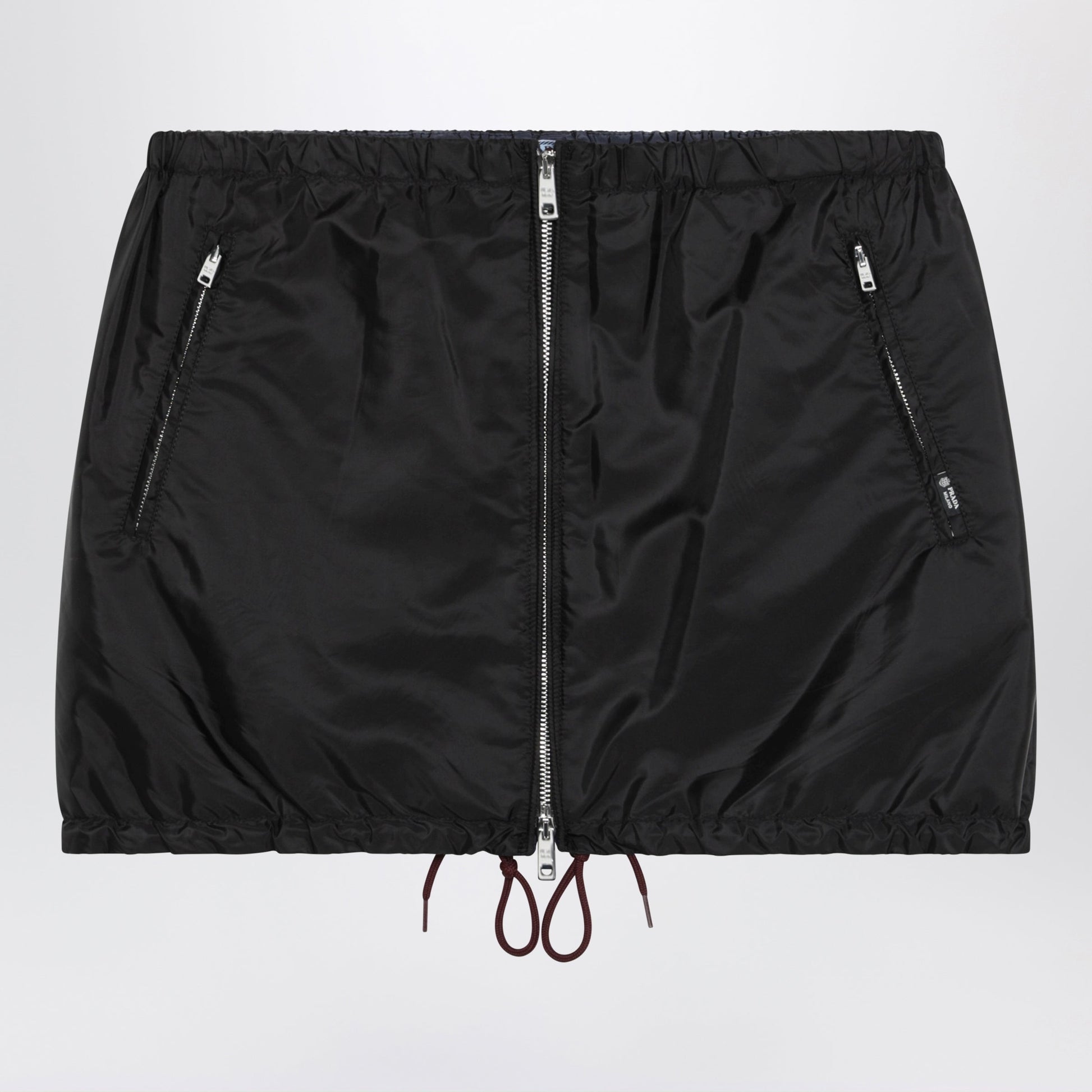 Prada Black Re-Nylon Mini Skirt Women PRADA