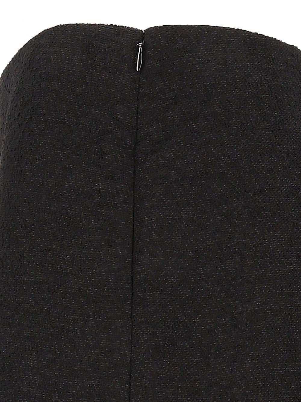 Fendi Women Black Bouclé Wool Skirt FENDI
