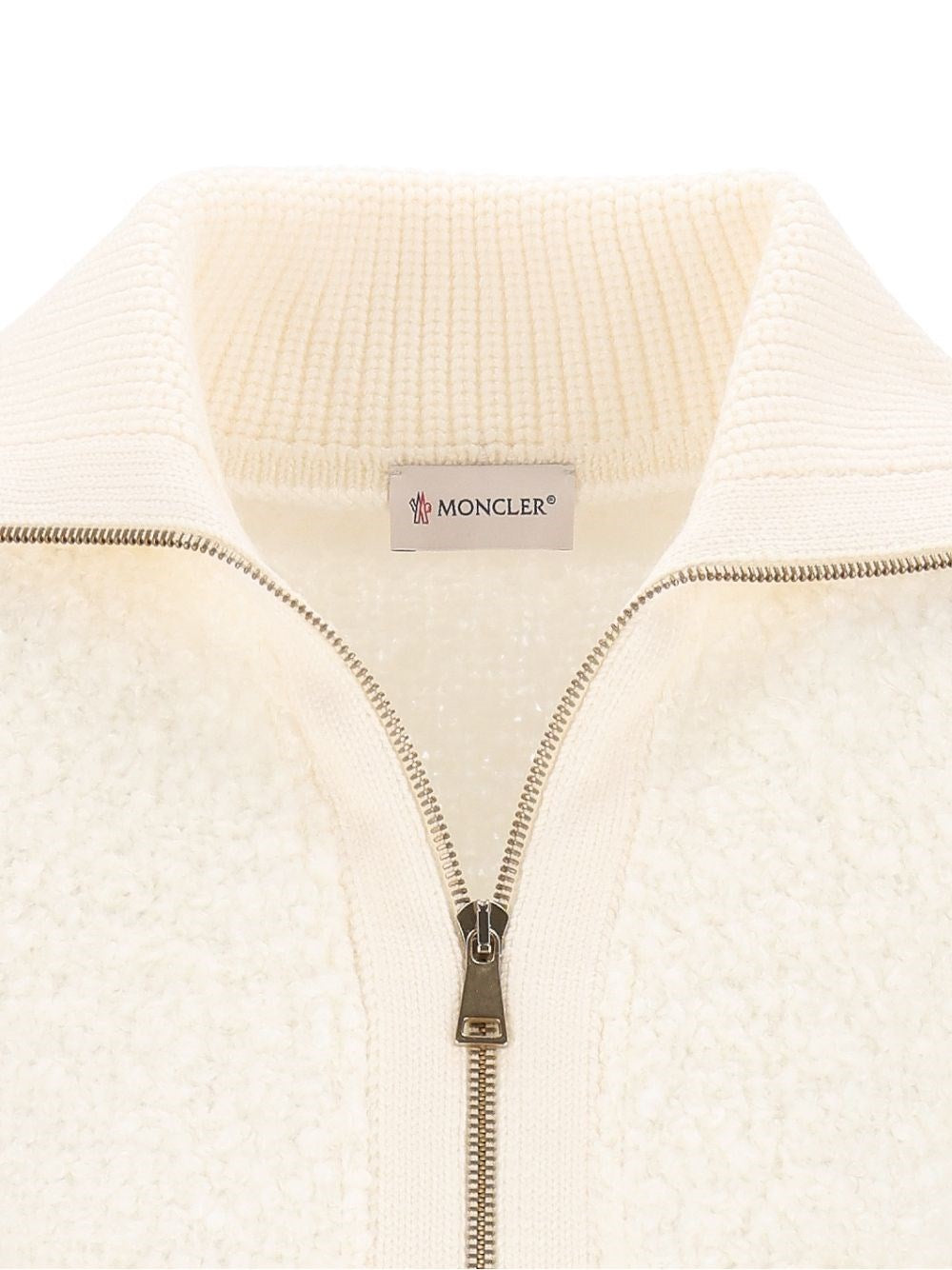 Moncler Women Ivory Bouclé Cardigan MONCLER