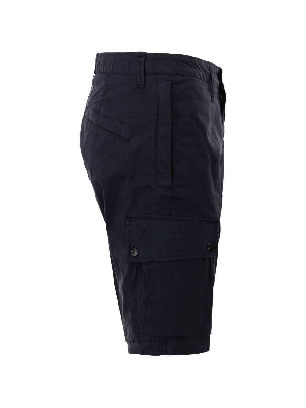 Stone Island Men Cargo Bermuda Shorts In Stretch Organic Cotton Twill STONE ISLAND