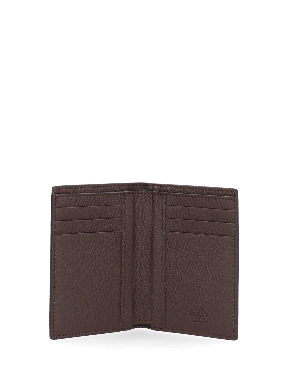 Valentino Garavani Men Vlogo Signature Perforated Leather Card Holder VALENTINO GARAVANI