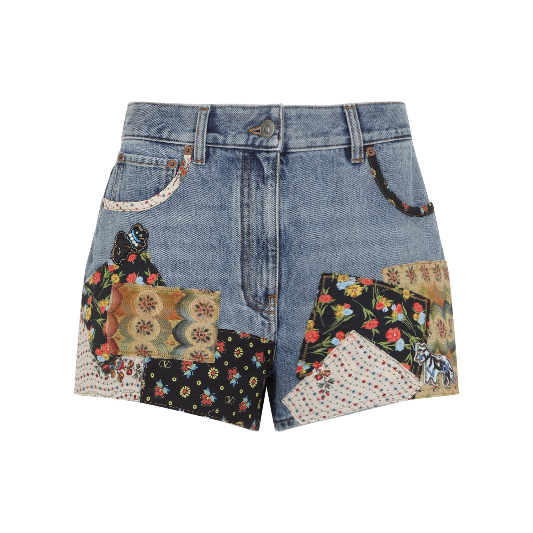 Valentino Patchwork Pants Women VALENTINO