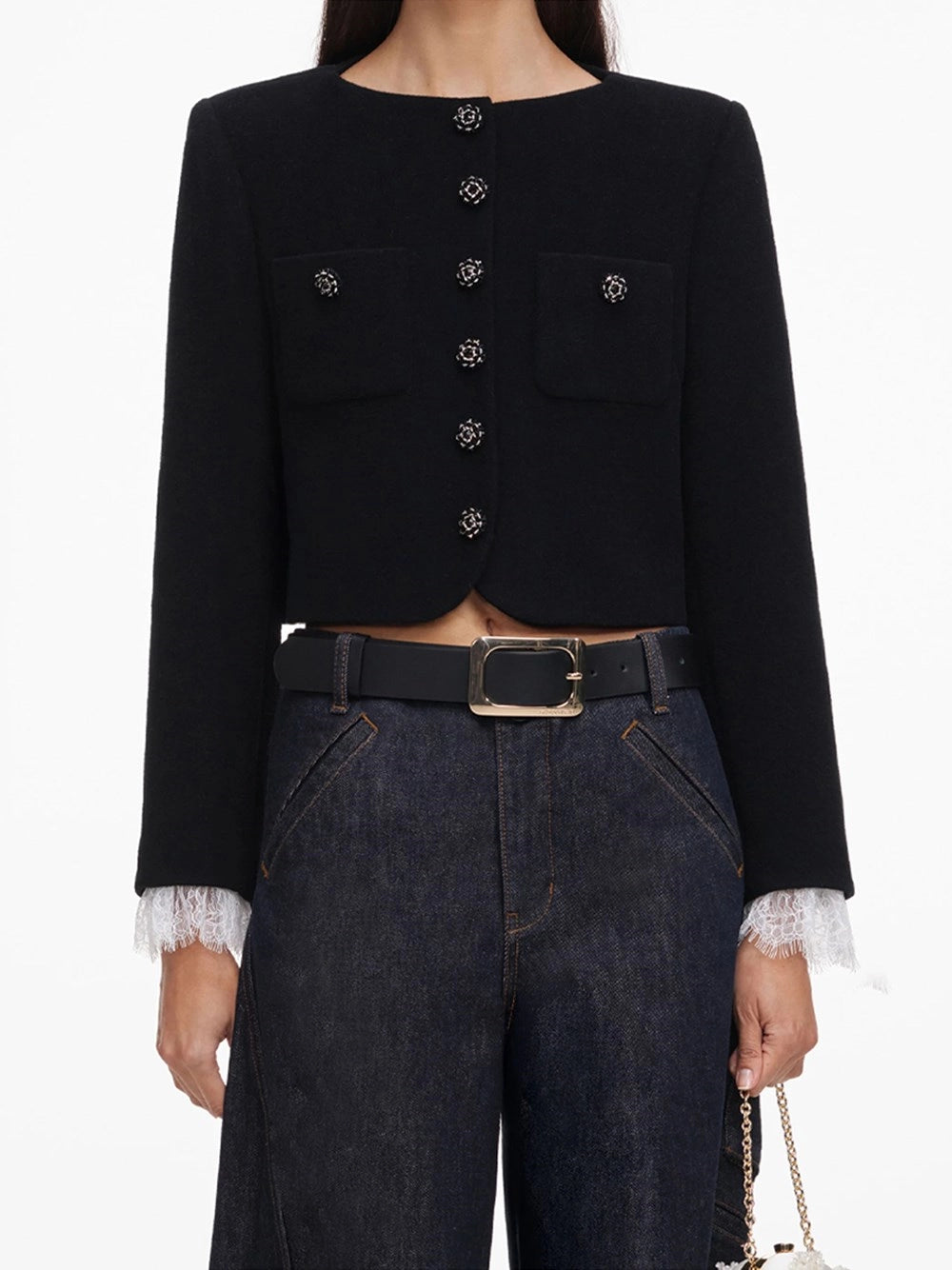 Self-Portrait Women Button Down Jacket SELF-PORTRAIT