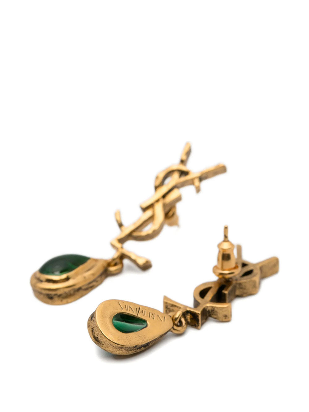 Saint Laurent Women Cassandre Cabochon Drop Earrings SAINT LAURENT