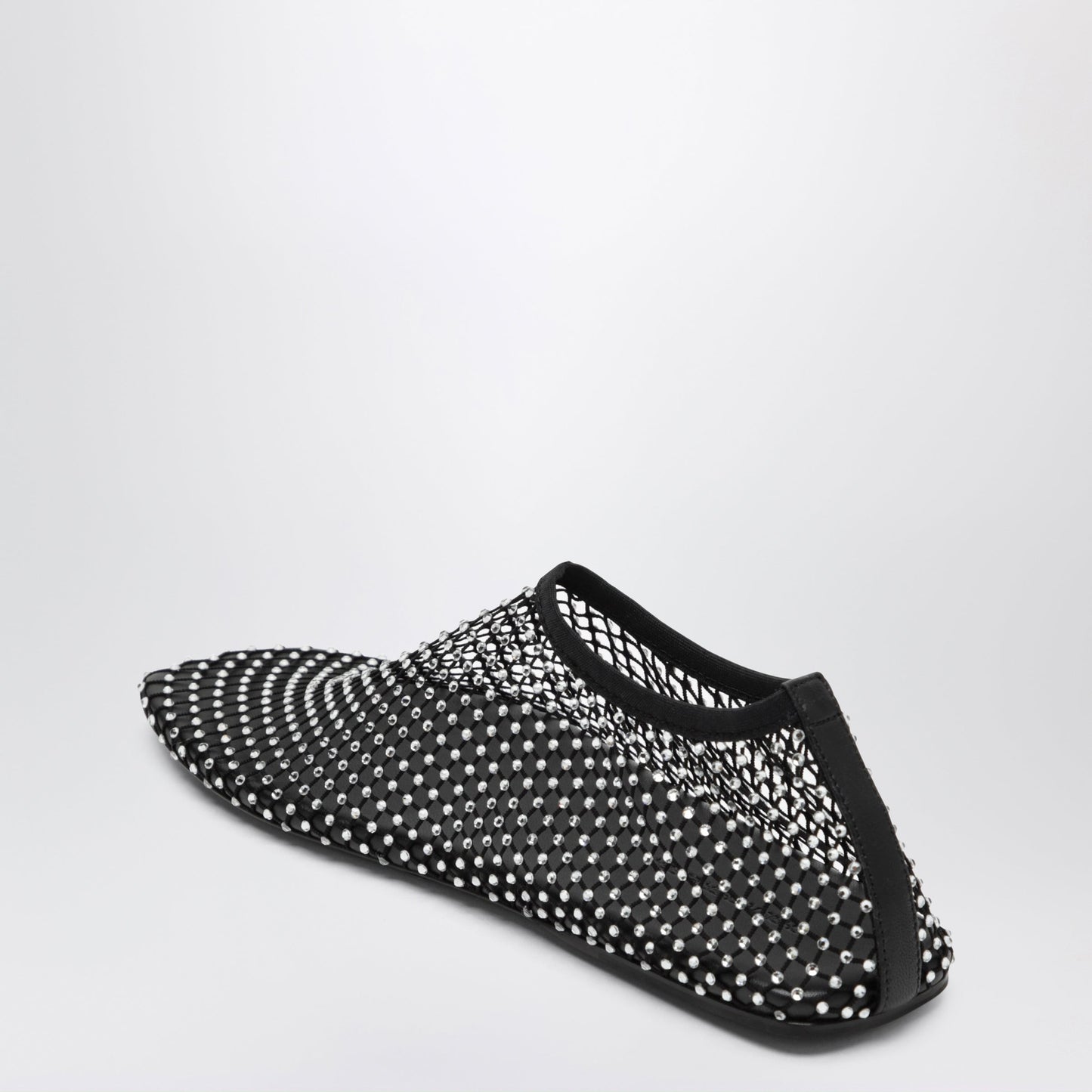 Christopher Esber Black Minette Slip-On Mesh Ballet Flats With Crystals Women CHRISTOPHER ESBER