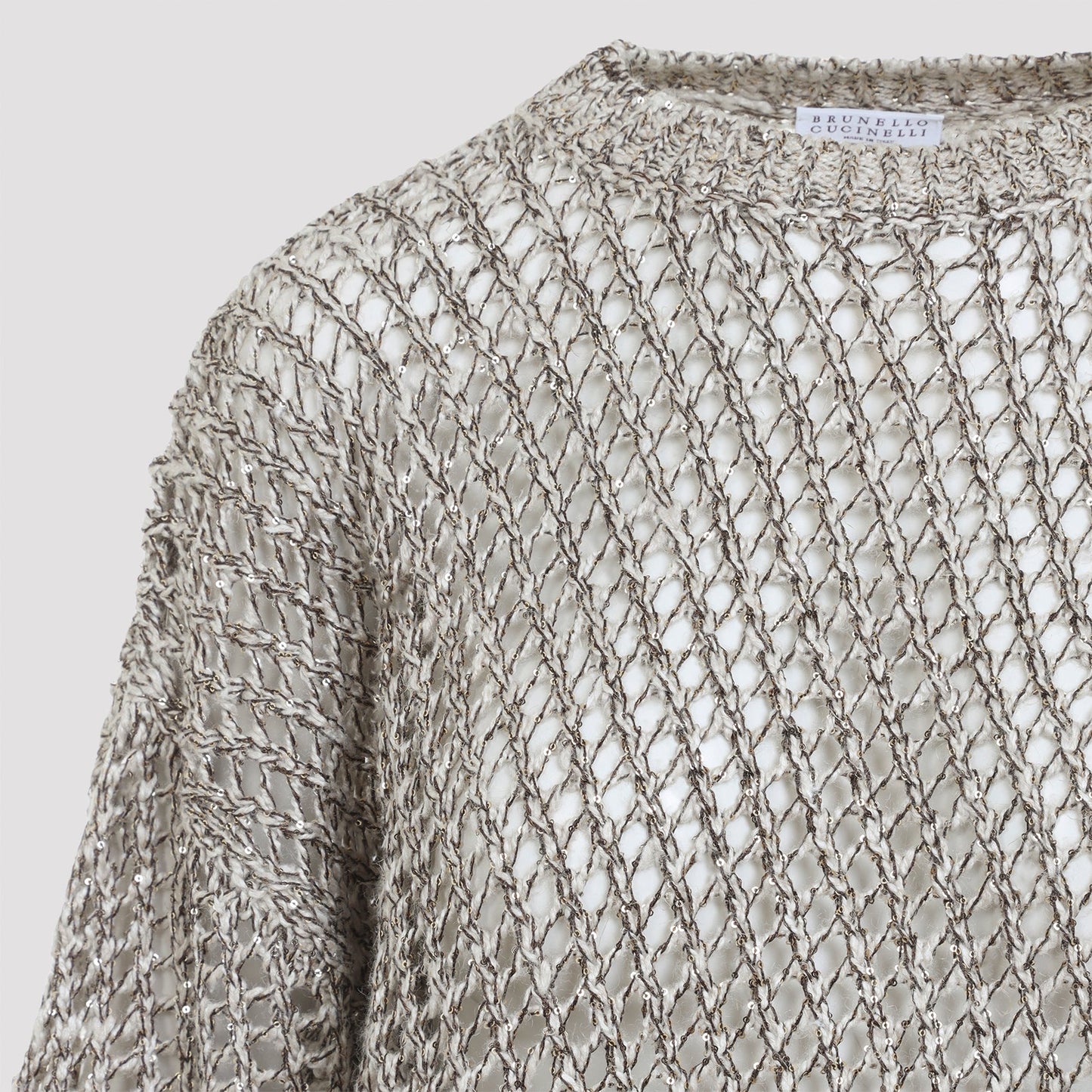 Brunello Cucinelli Fish-Net Sweater Women BRUNELLO CUCINELLI