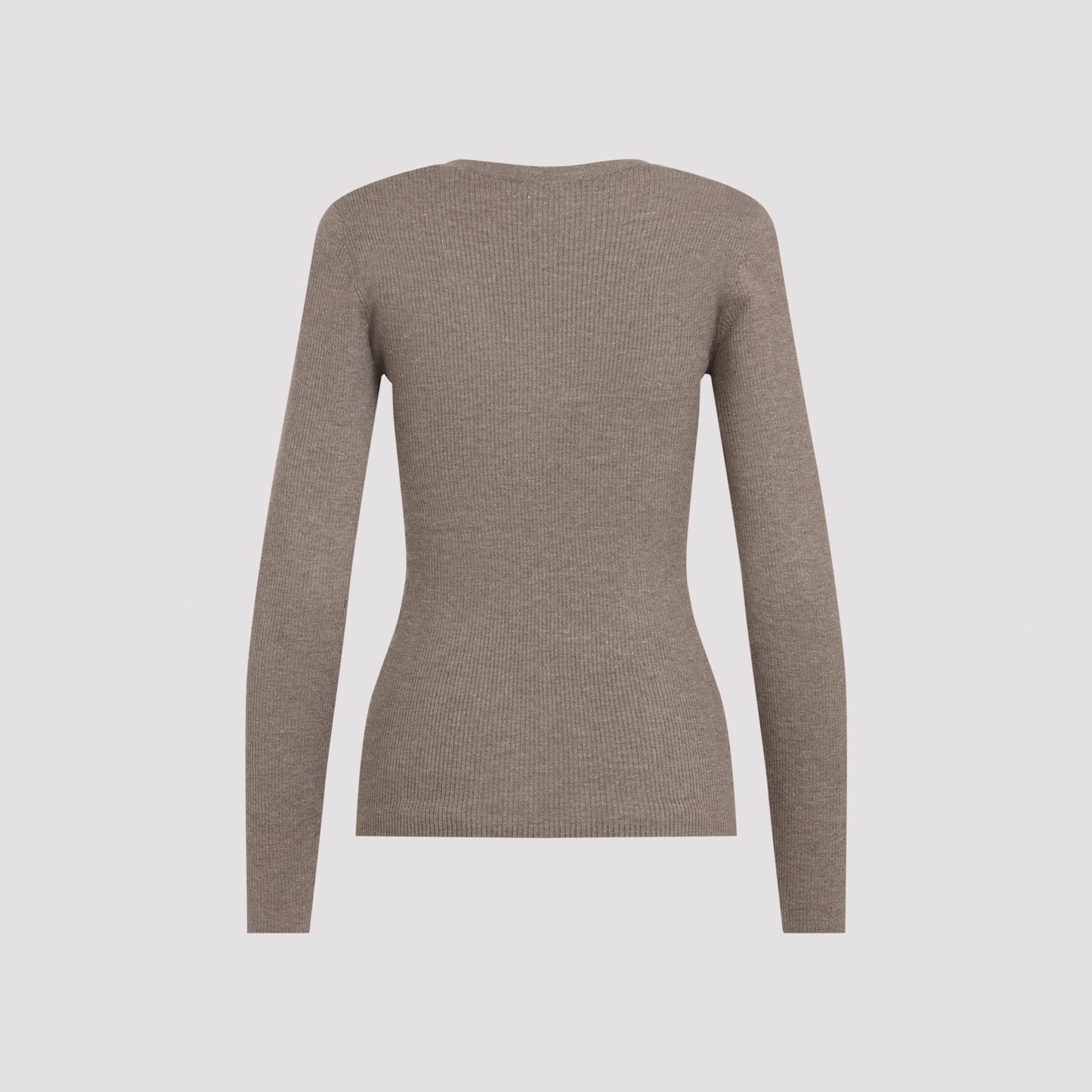 Brunello Cucinelli Ribbed V-Neck Sweater Women BRUNELLO CUCINELLI
