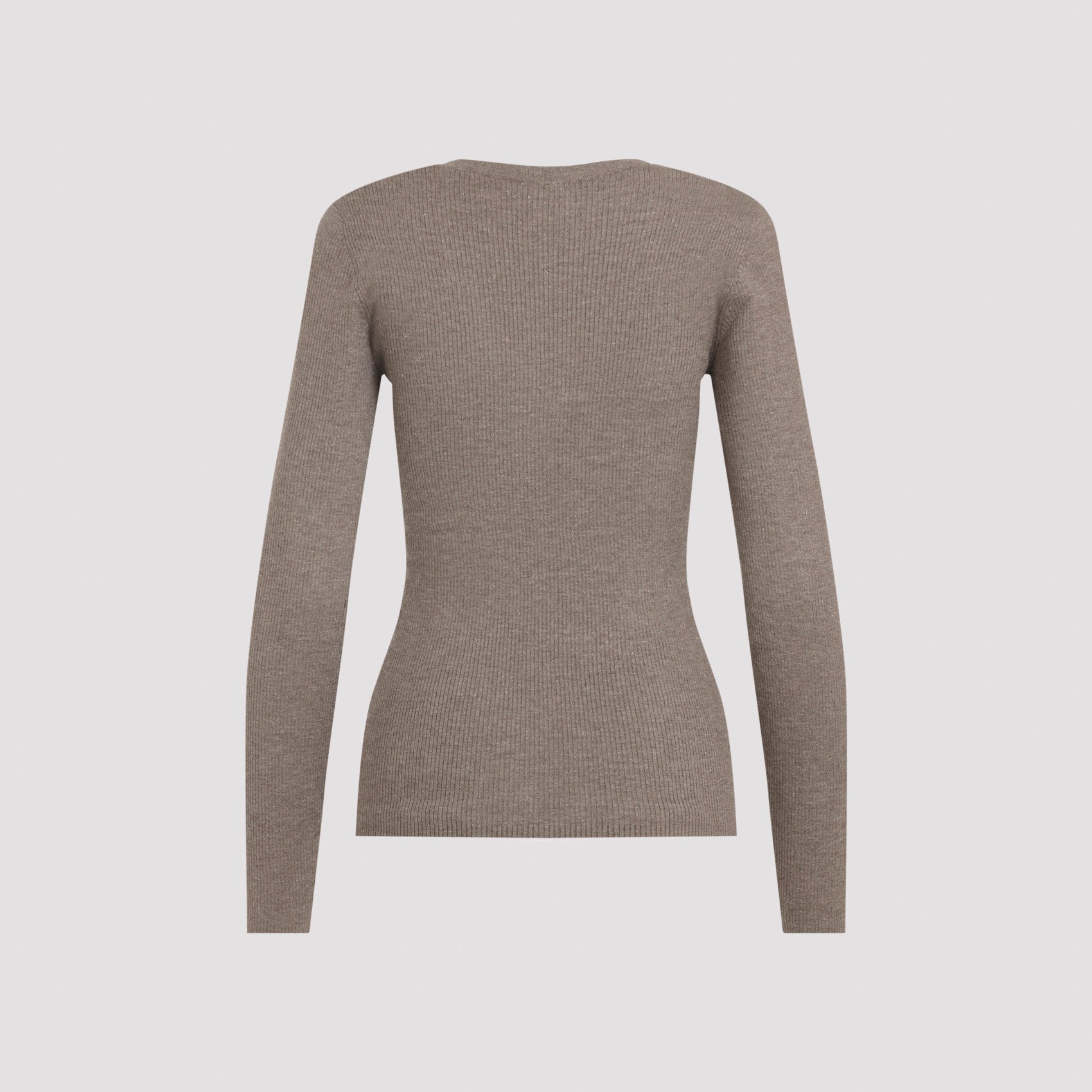 Brunello Cucinelli Ribbed V-Neck Sweater Women BRUNELLO CUCINELLI