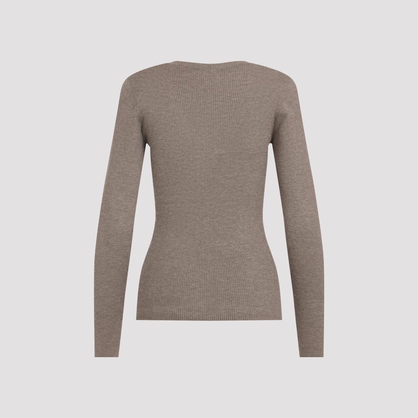Brunello Cucinelli Ribbed V-Neck Sweater Women BRUNELLO CUCINELLI