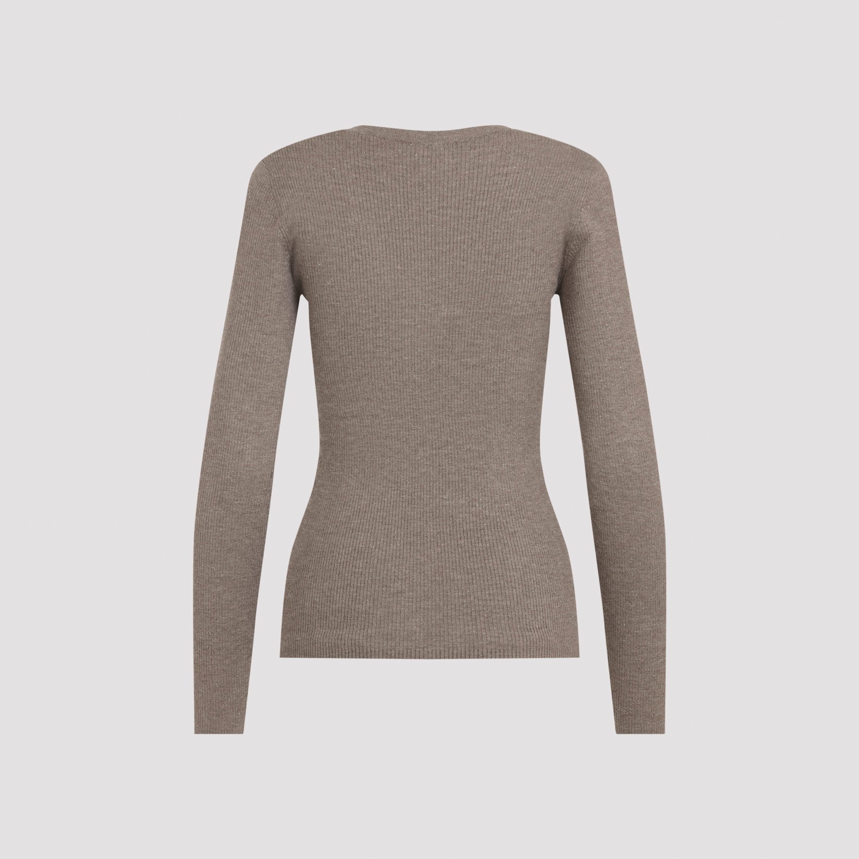 Brunello Cucinelli Ribbed V-Neck Sweater Women BRUNELLO CUCINELLI