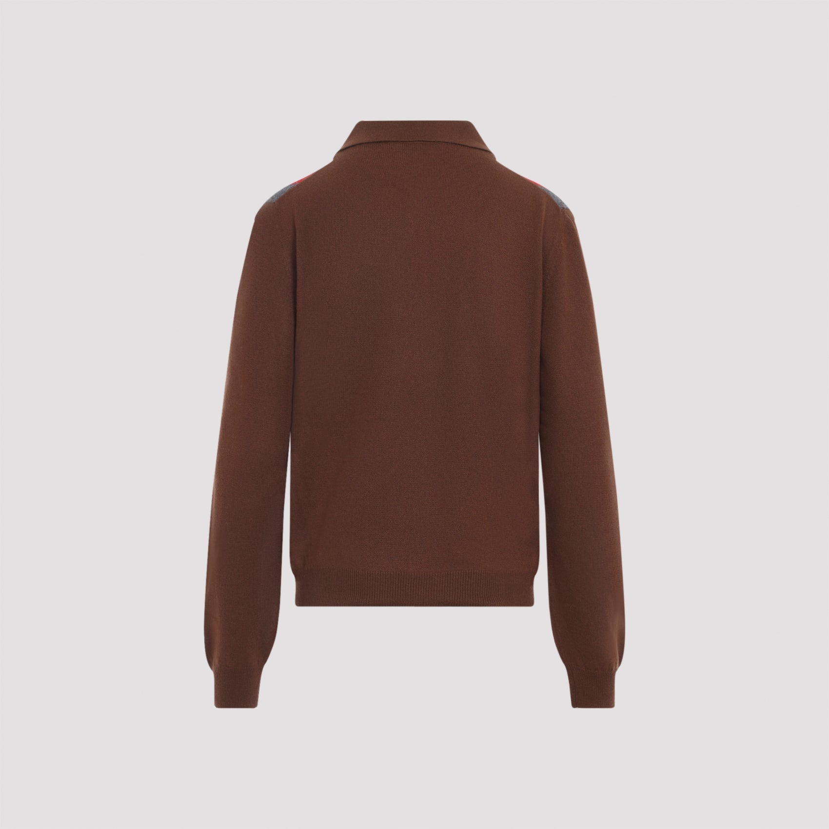 Prada Argyle Knit Polo Sweater Women PRADA