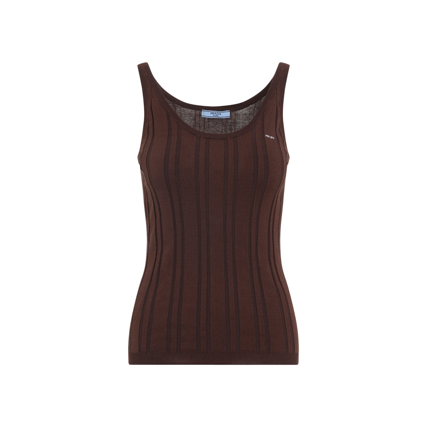 Prada Ribbed Knit Tank Top Women PRADA