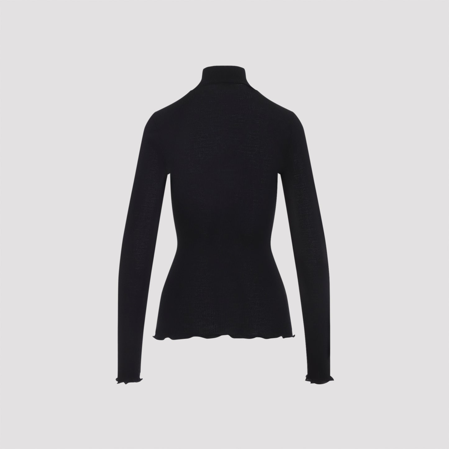 Prada Ribbed Knit Turtleneck Top Women PRADA