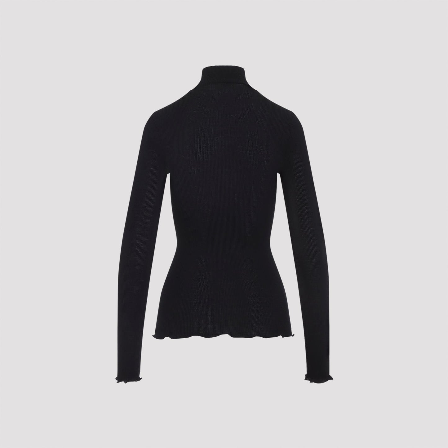 Prada Ribbed Knit Turtleneck Top Women PRADA