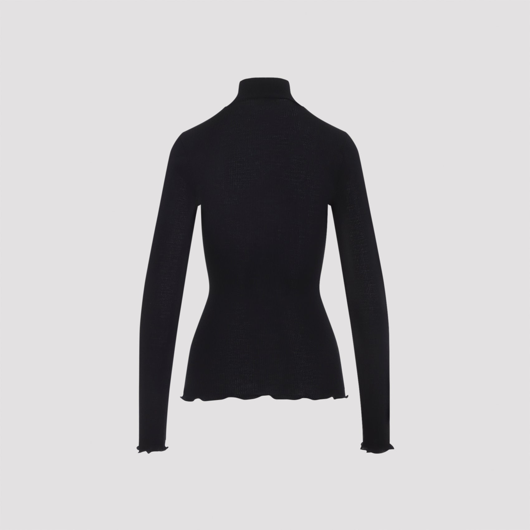 Prada Ribbed Knit Turtleneck Top Women PRADA