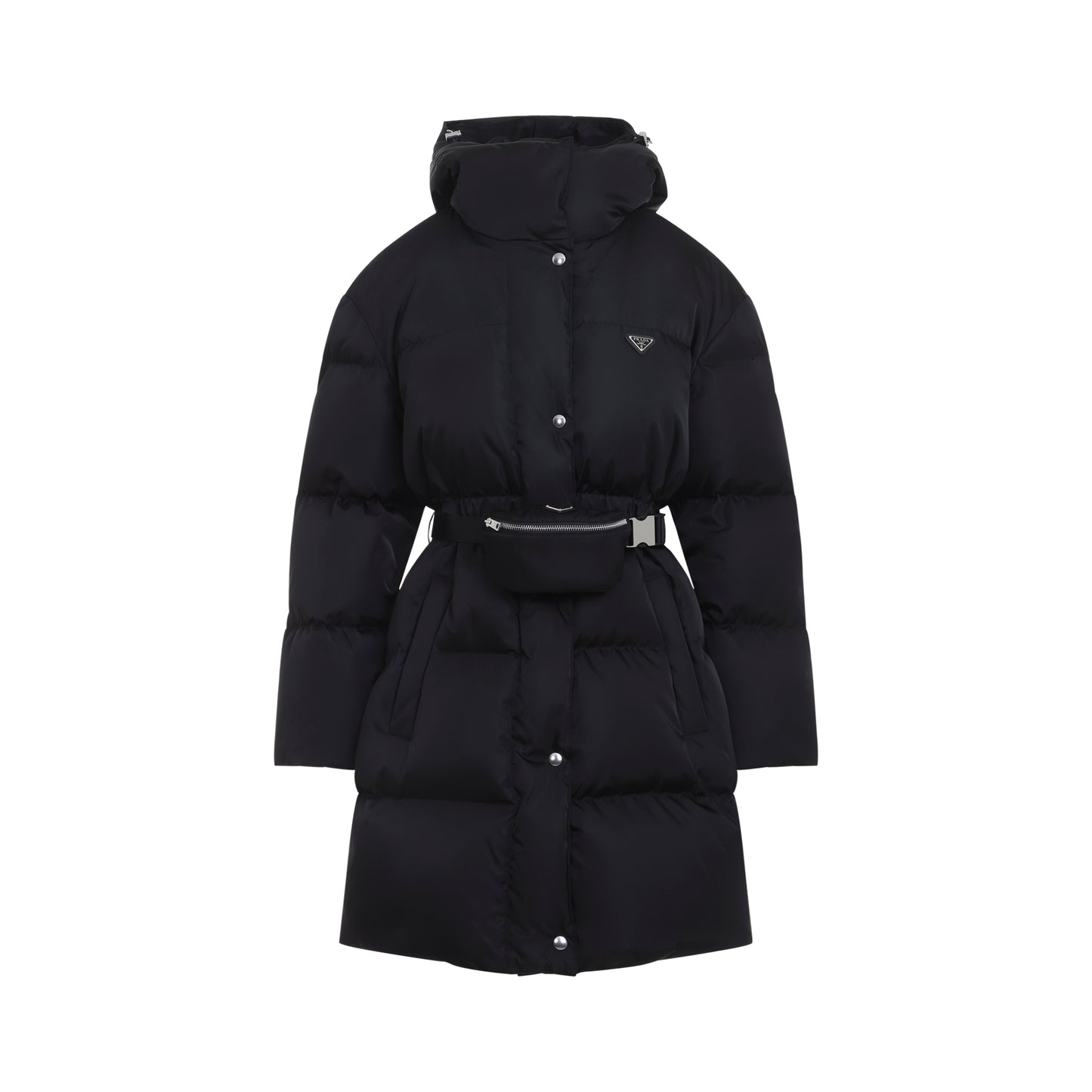 Prada Belted Down Coat Women PRADA
