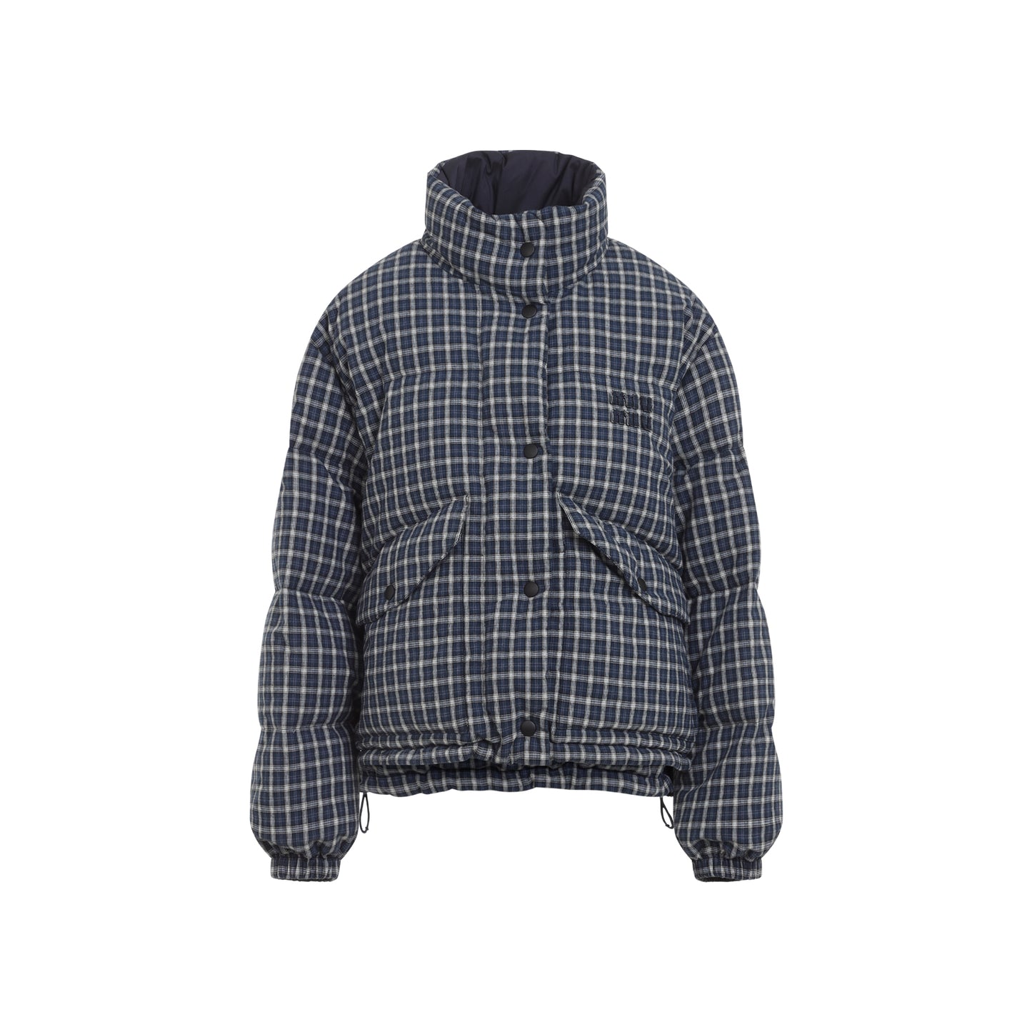 Miu Miu Reversible Checked Down Jacket Women MIU MIU