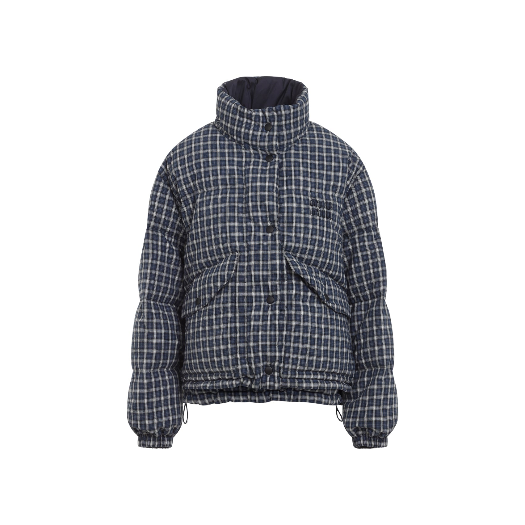 Miu Miu Reversible Checked Down Jacket Women MIU MIU