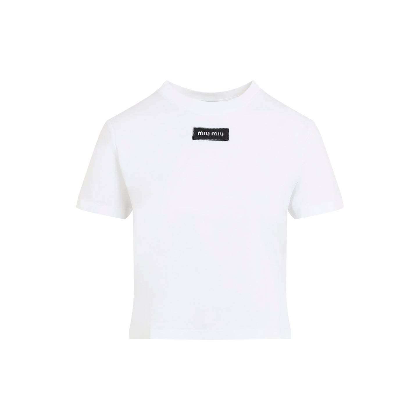 Miu Miu Logo Patch T-Shirt Women MIU MIU