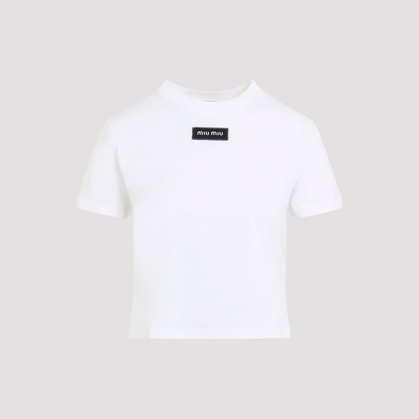 Miu Miu Logo Patch T-Shirt Women MIU MIU