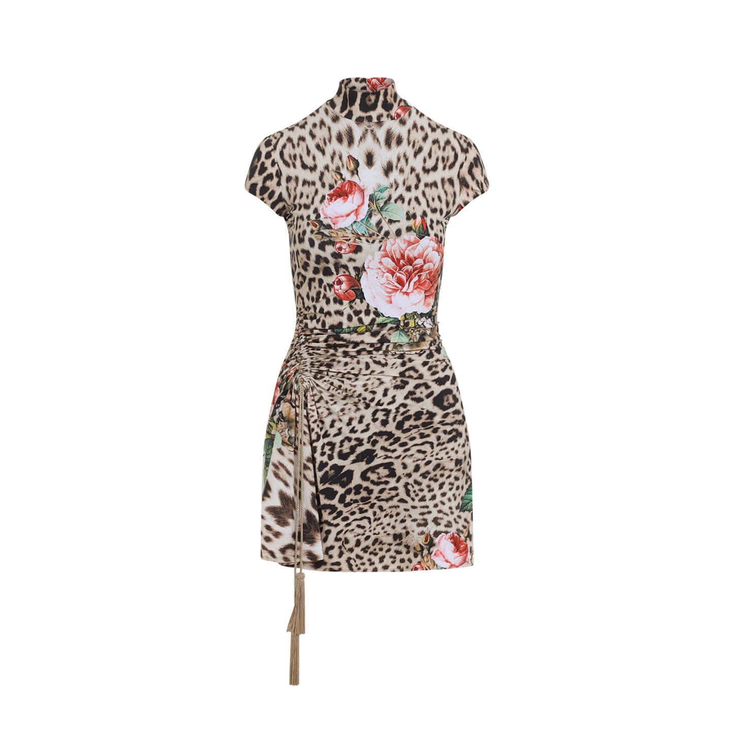 Roberto Cavalli Jaguar Roses Mini Dress Women ROBERTO CAVALLI
