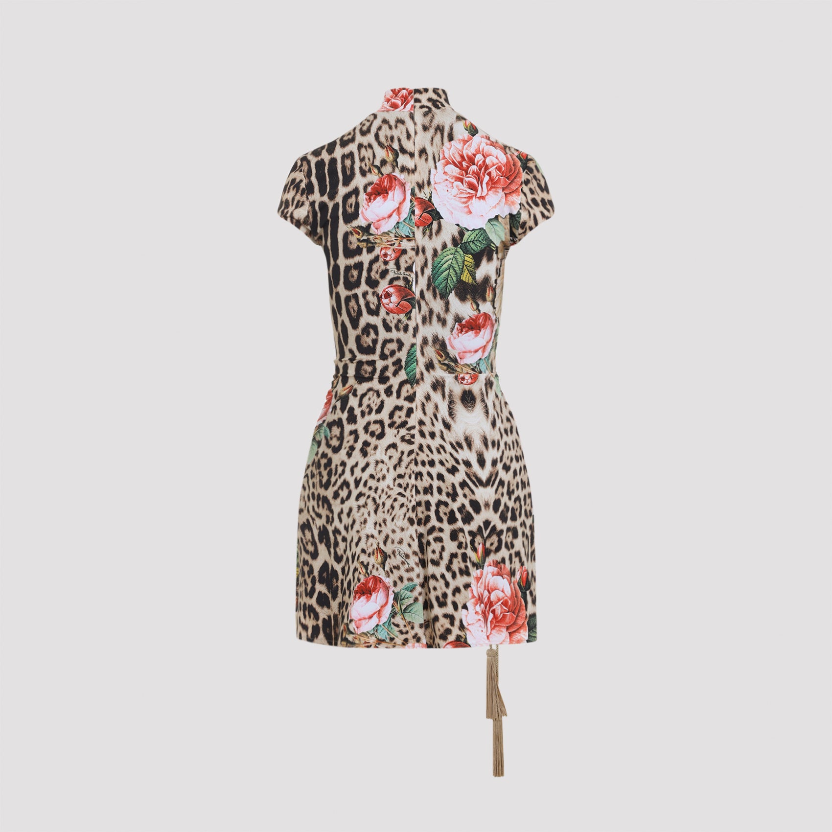 Roberto Cavalli Jaguar Roses Mini Dress Women ROBERTO CAVALLI