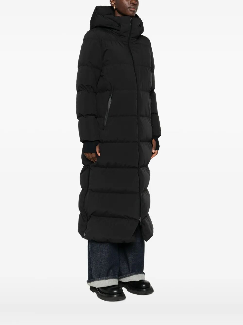 Herno Women 2Layers Hooded Long Down Jacket HERNO