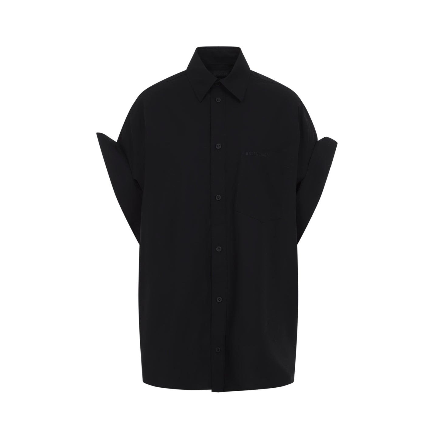Balenciaga Tucked Sleeve Shirt Women BALENCIAGA