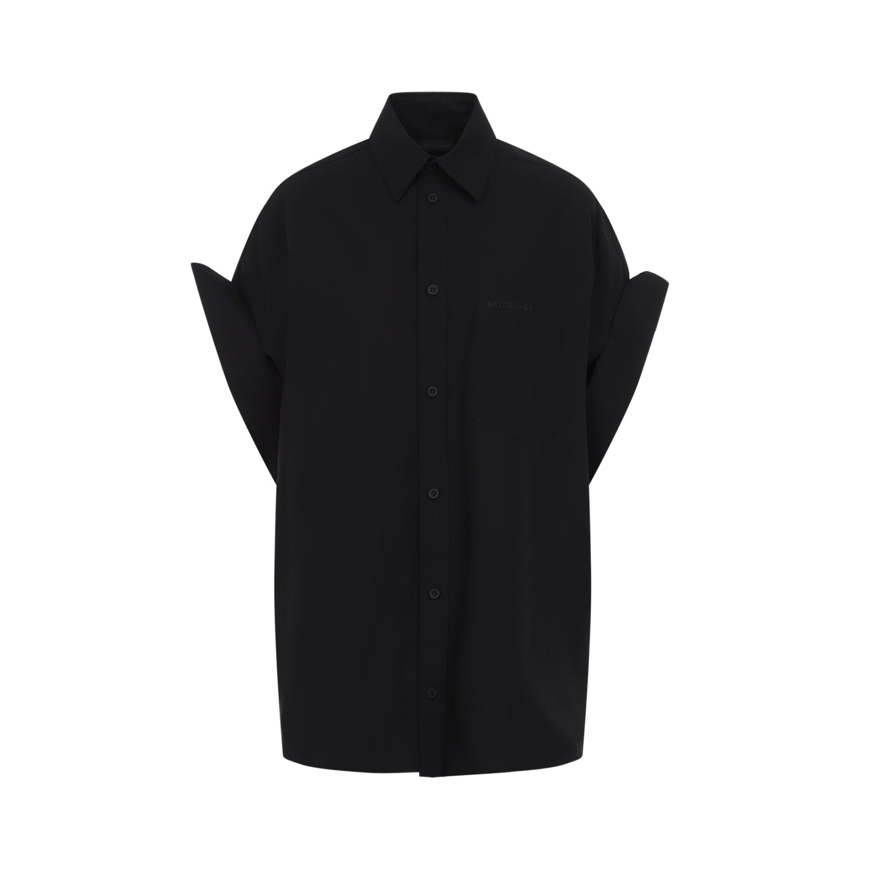 Balenciaga Tucked Sleeve Shirt Women BALENCIAGA