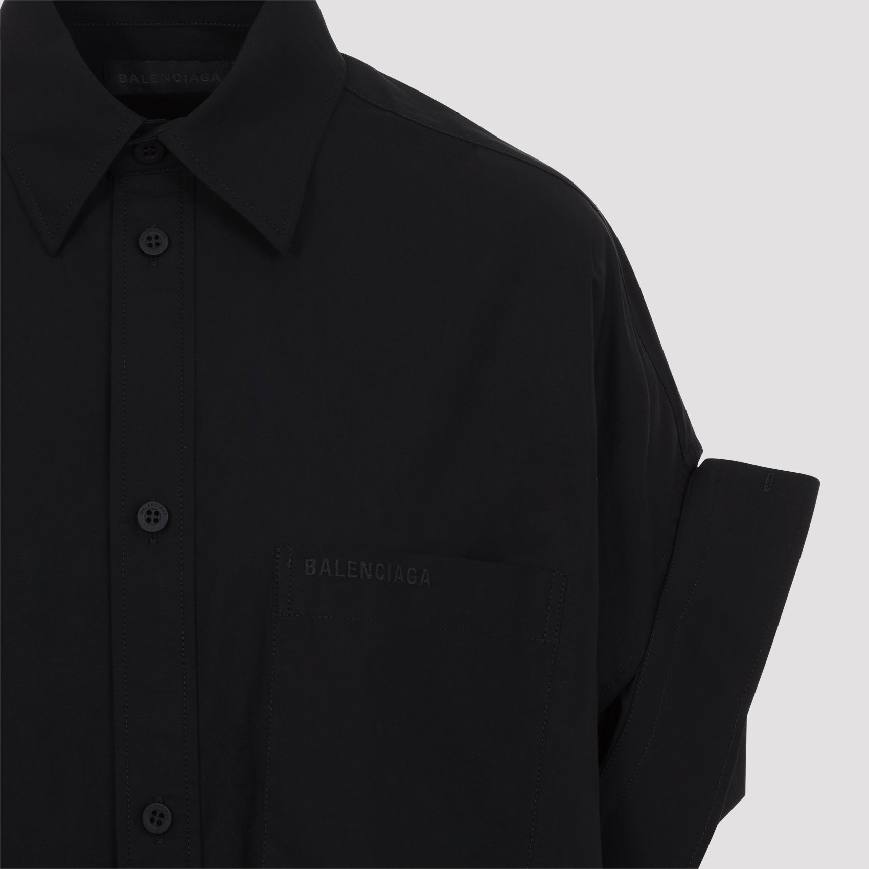 Balenciaga Tucked Sleeve Shirt Women BALENCIAGA