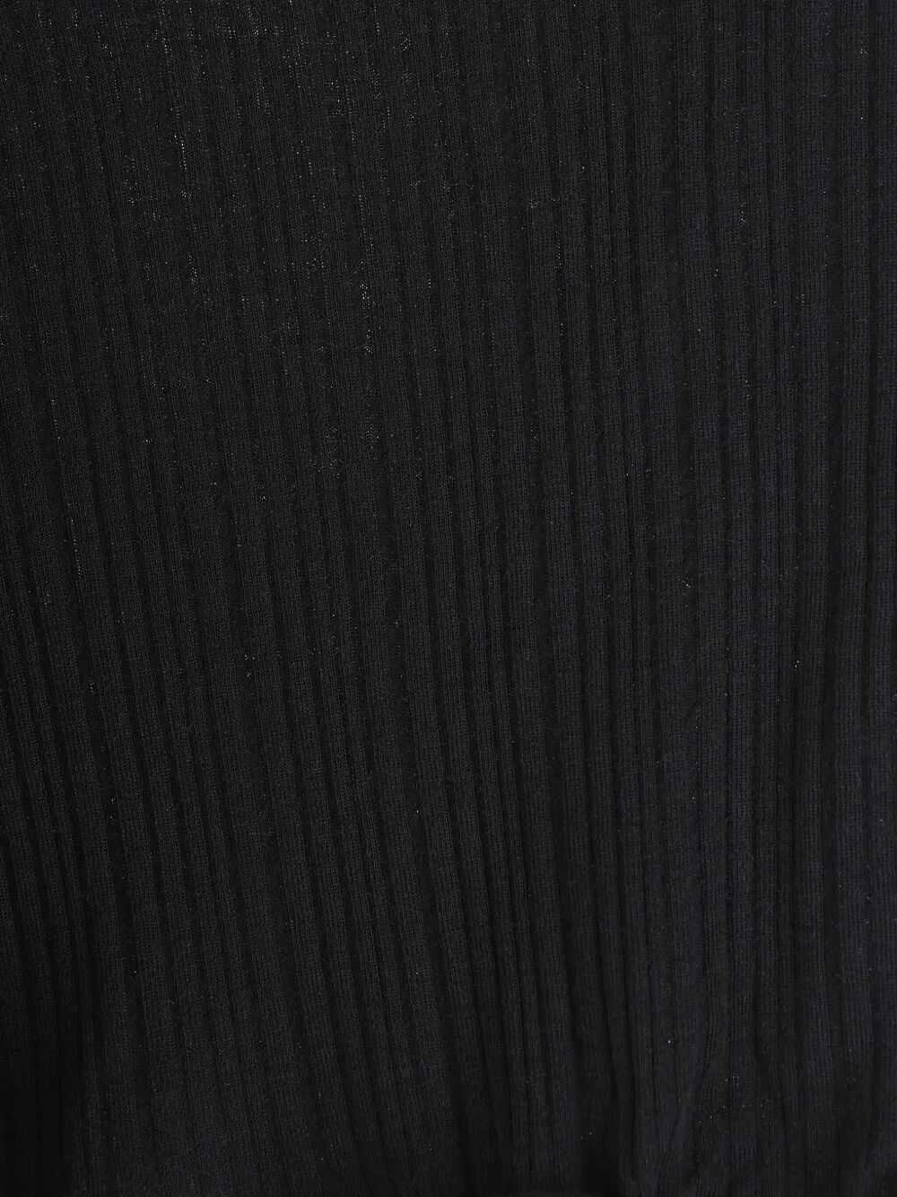 Fendi Women V-Neck Ribbed Top With Ruffles FENDI