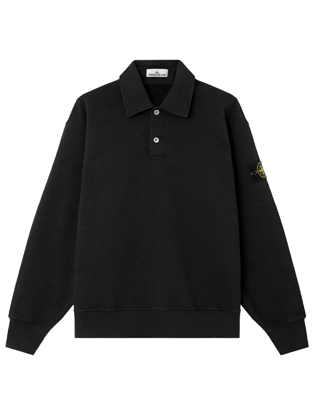 Stone Island Men Felpa Girocollo Con Colletto Polo E Vestibilità Oversize STONE ISLAND