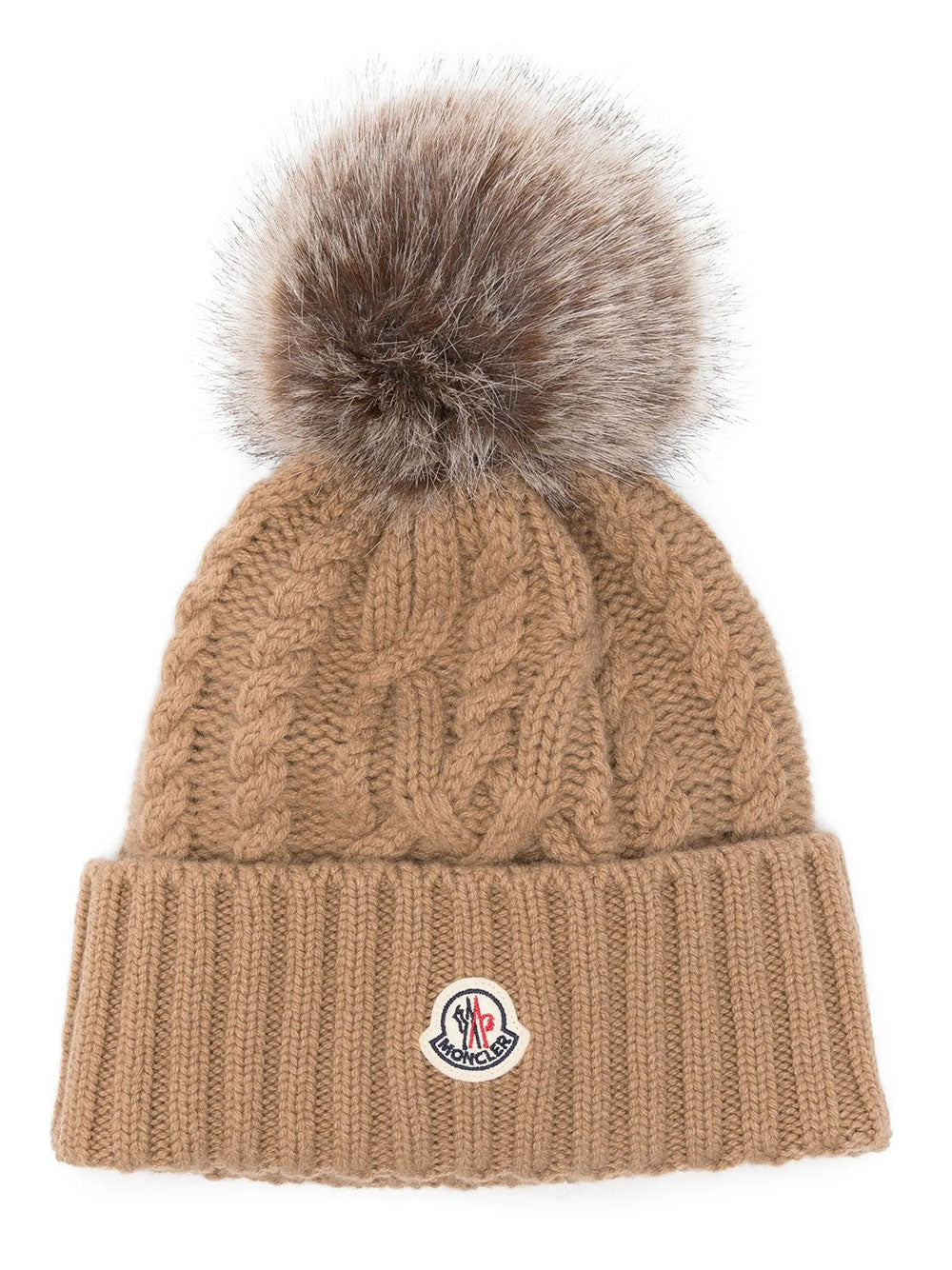 Moncler Women Berretto In Misto Lana E Cashmere Con Pon Pon MONCLER