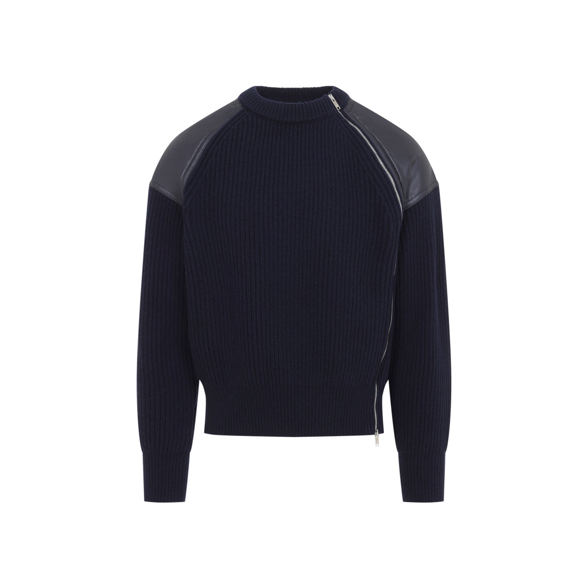 Bottega Veneta Patch Leather Sweater Men BOTTEGA VENETA