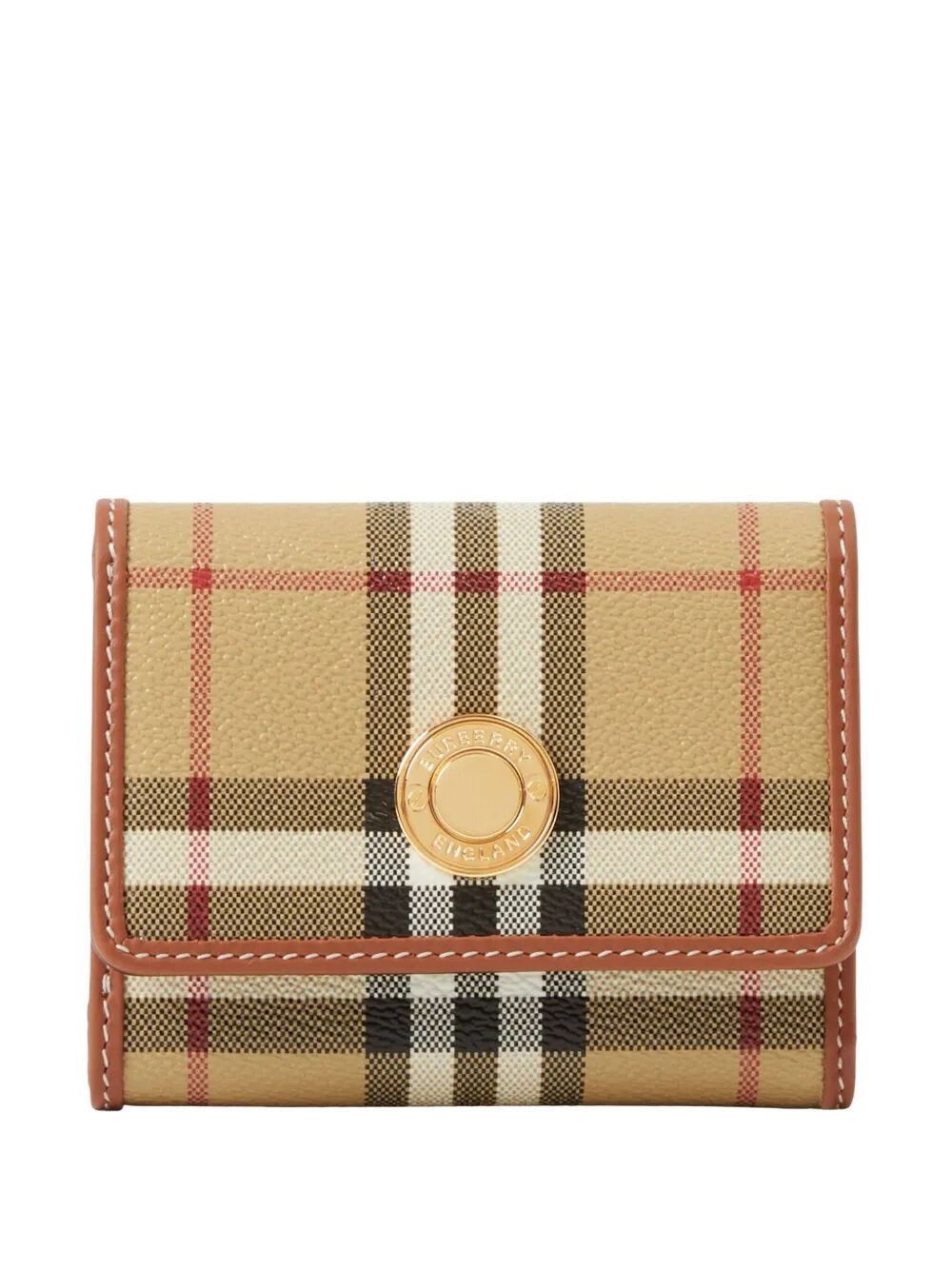 Burberry Women Lancaster Small Check Tri-Fold Wallet BURBERRY