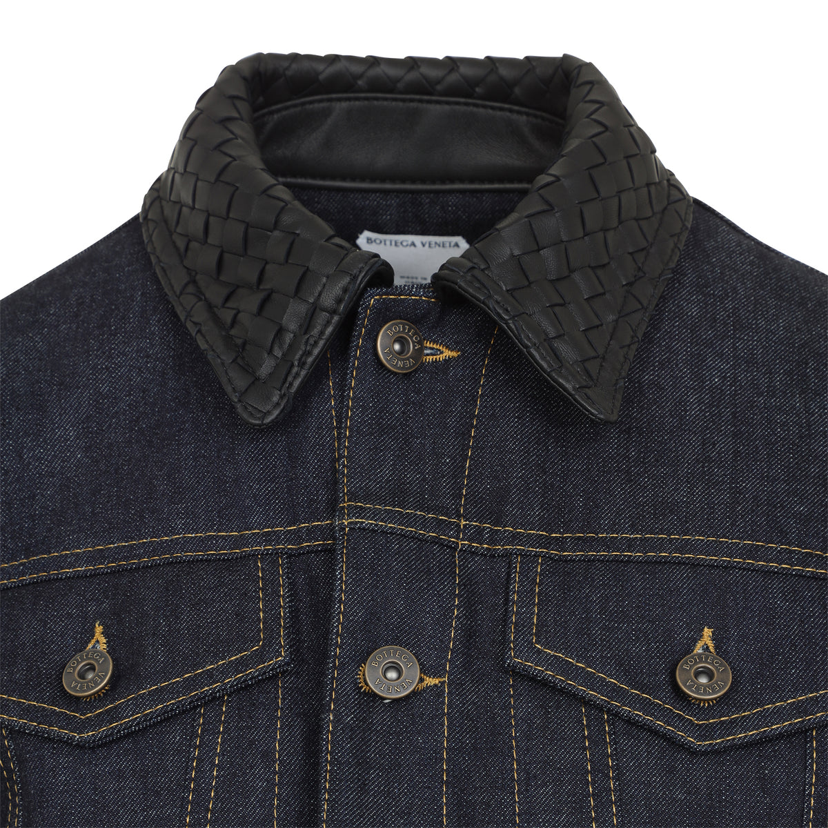 Bottega Veneta Raw Indigo Denim Jacket Women BOTTEGA VENETA