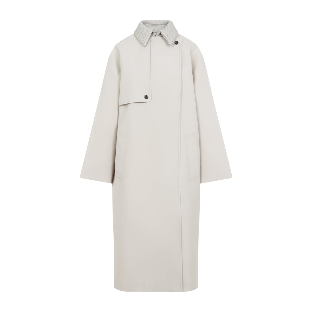 Bottega Veneta Wool Cotton Striped Coat Women BOTTEGA VENETA