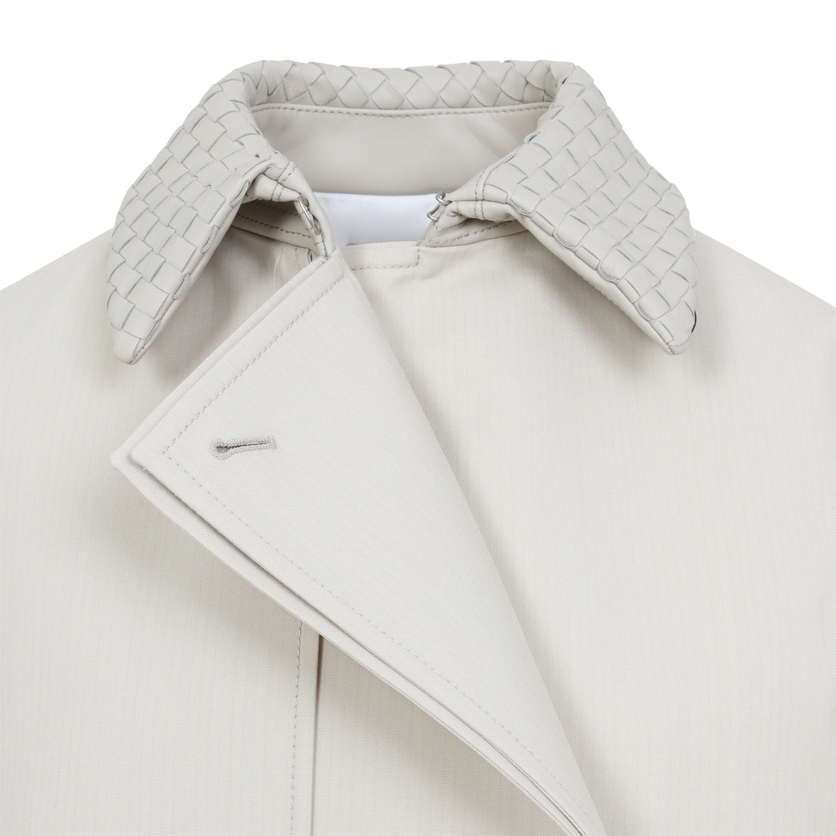 Bottega Veneta Wool Cotton Striped Coat Women BOTTEGA VENETA