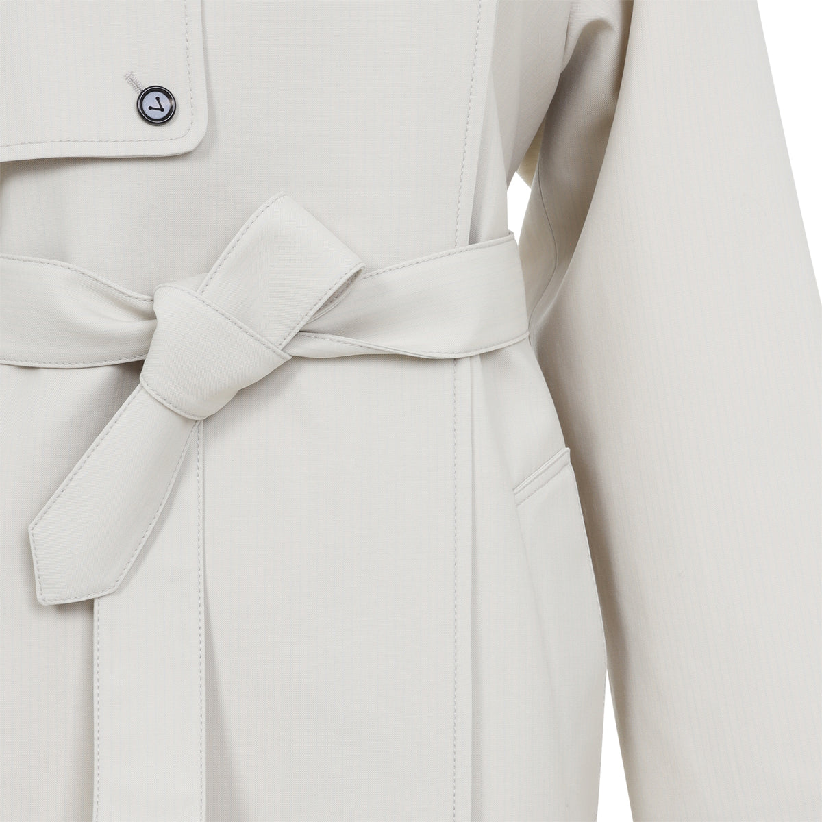 Bottega Veneta Wool Cotton Striped Coat Women BOTTEGA VENETA
