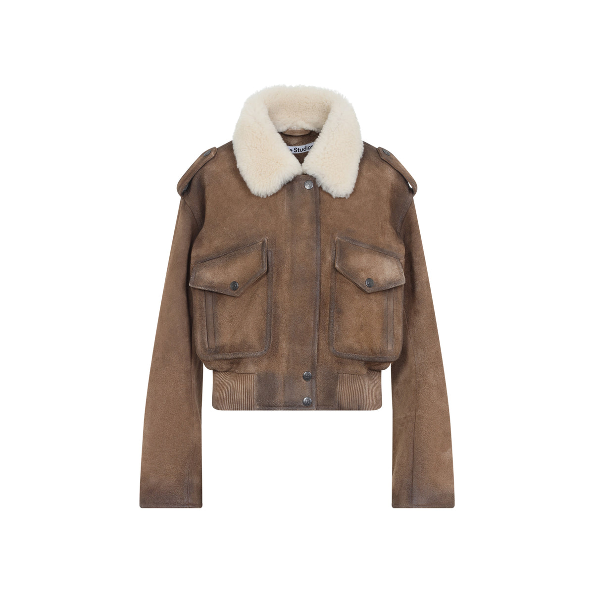 Acne Studios Leather Bomber Jacket Women ACNE STUDIOS