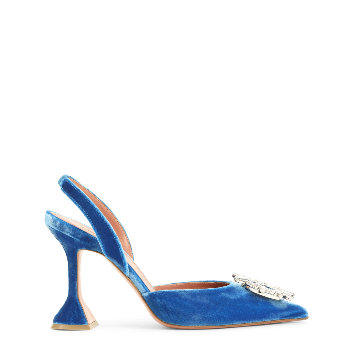 Amina Muaddi Begun Sling 95 Velvet Women AMINA MUADDI