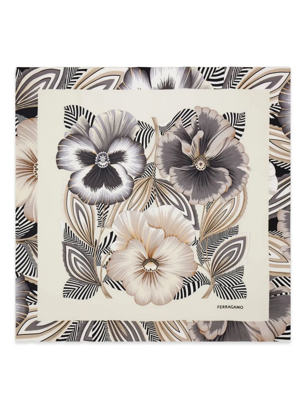 Ferragamo Women Brezza Print Silk Scarf FERRAGAMO