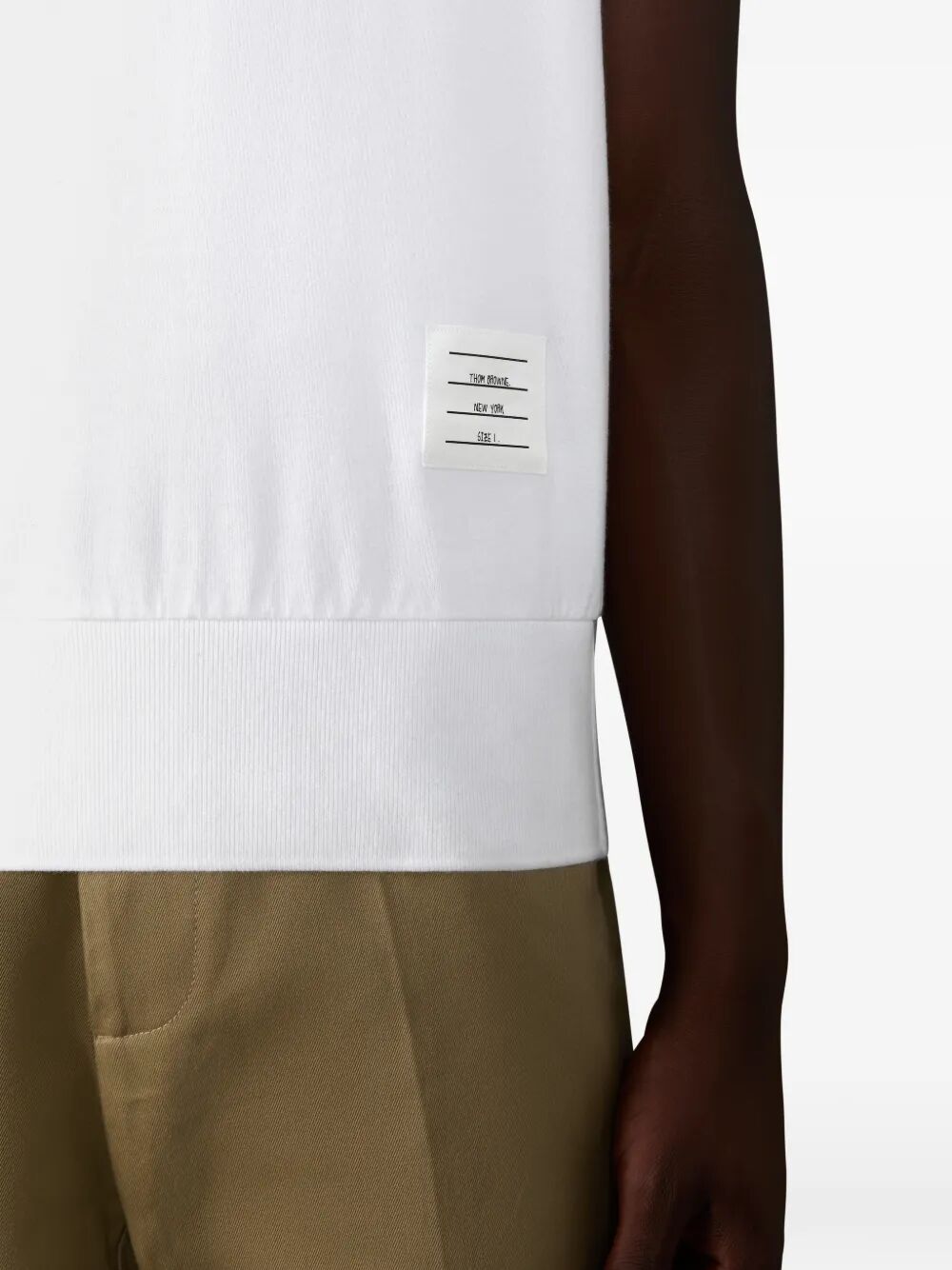 Thom Browne Men Cotton Jersey 4-Bar T-Shirt THOM BROWNE