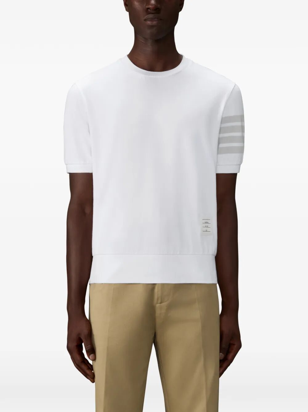 Thom Browne Men Cotton Jersey 4-Bar T-Shirt THOM BROWNE