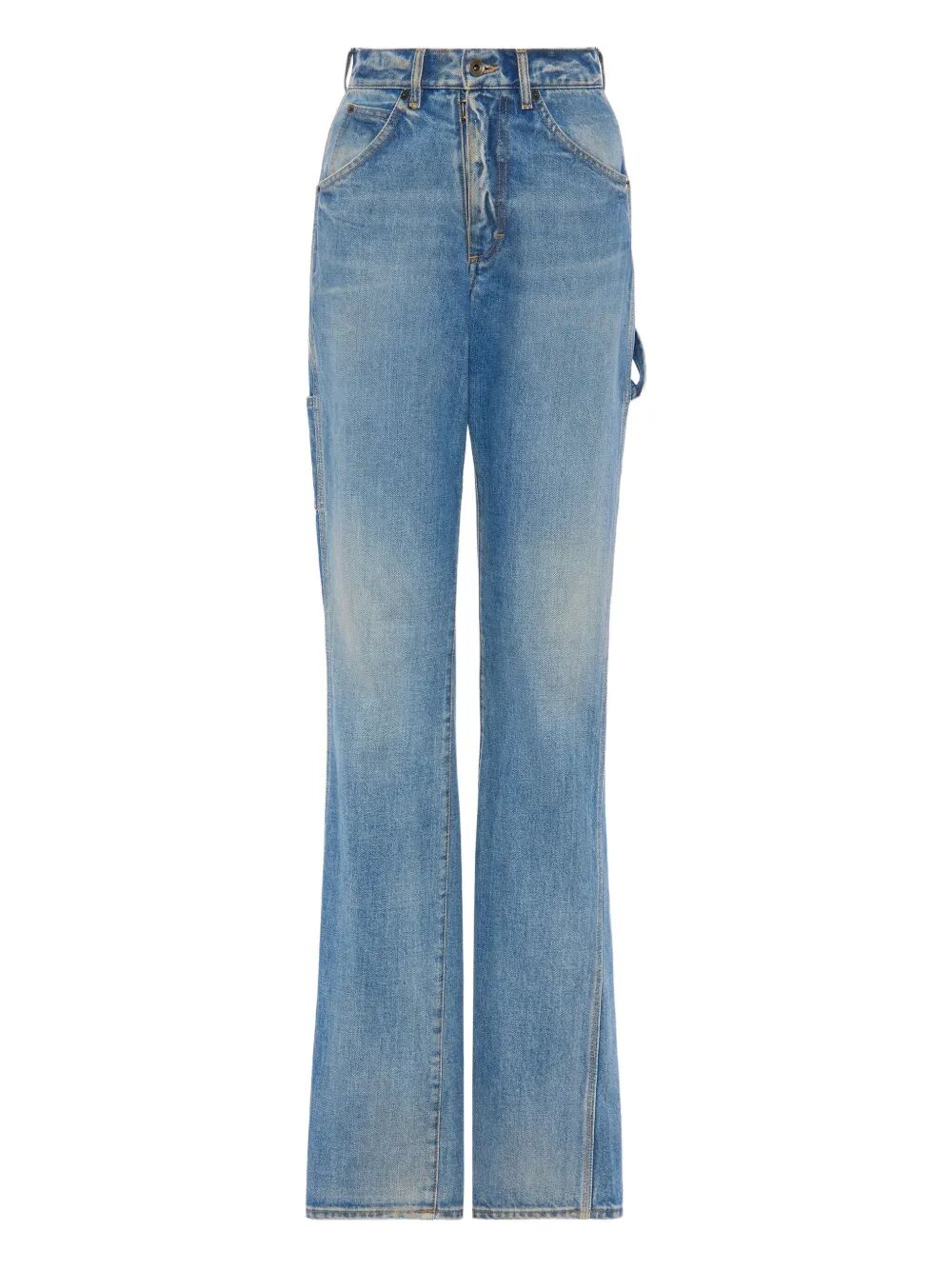 Maison Margiela Women Fading-Effect Denim Straight-Leg Jeans MAISON MARGIELA