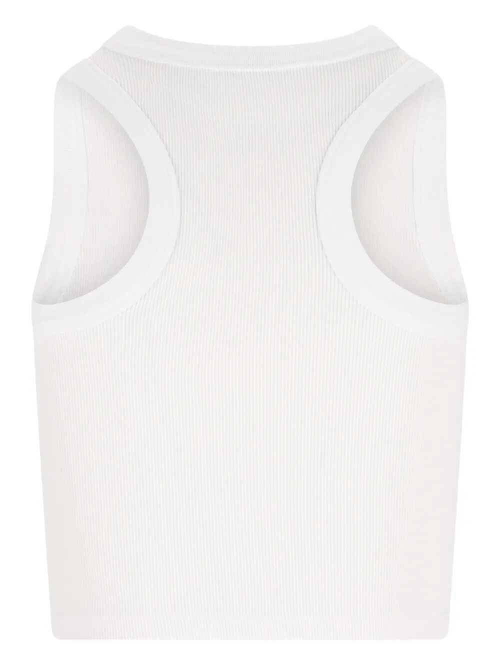 Givenchy Women Cotton Cropped Tank Top With Givenchy Paris Print GIVENCHY