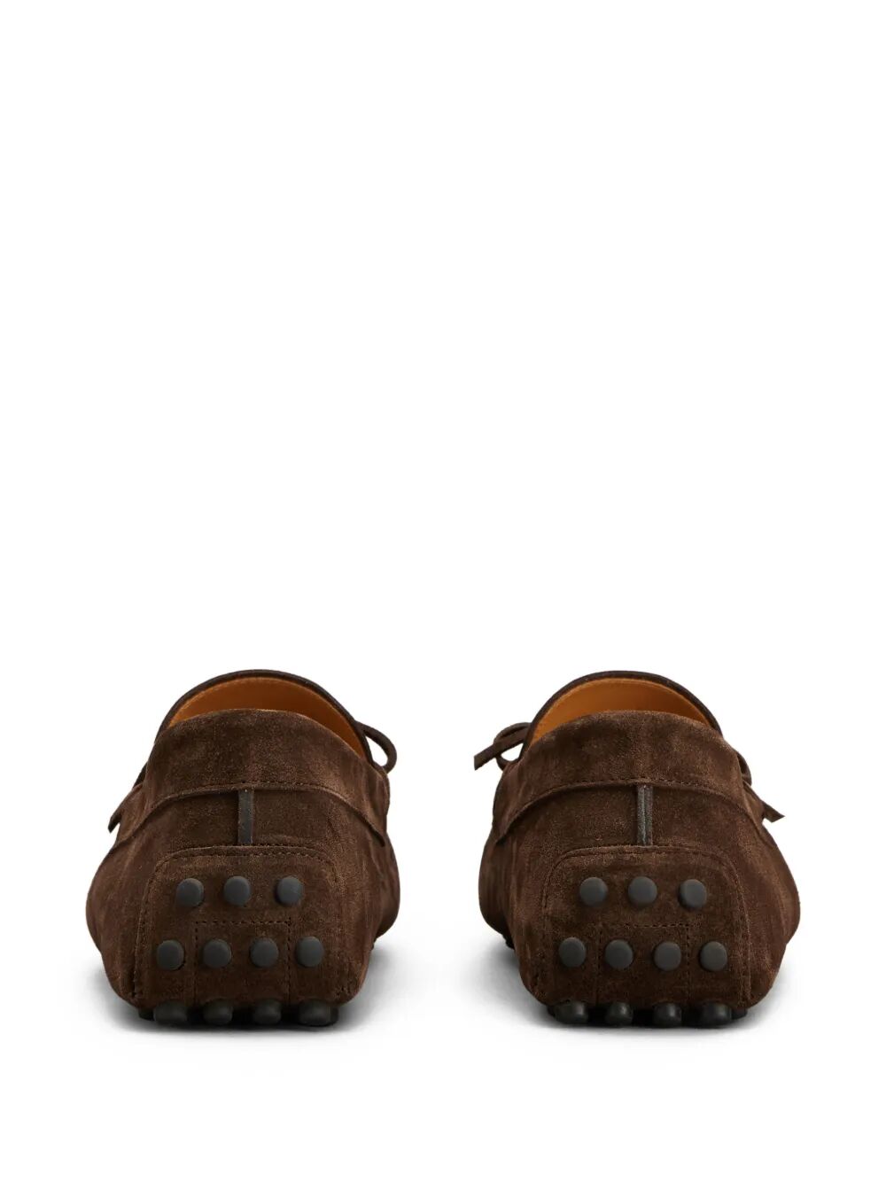 Tod's Men Gommino Suede Loafers With Lace